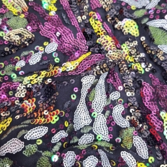 Zara Multi Color Sequin Mini Dress Size Small - Picture 6 of 9